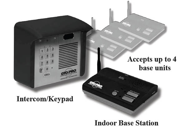 wireless intercom and keypad
