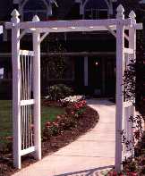 vinyl arbor and trellises collection