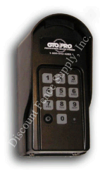 GTO/PRO keypad for use with all GTO/PRO Automatic Gate Openers