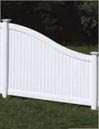 S Curve Chesterfield Vinyl Fence